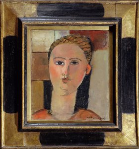 赤い髪の少女、1915 作： Amedeo Modigliani
